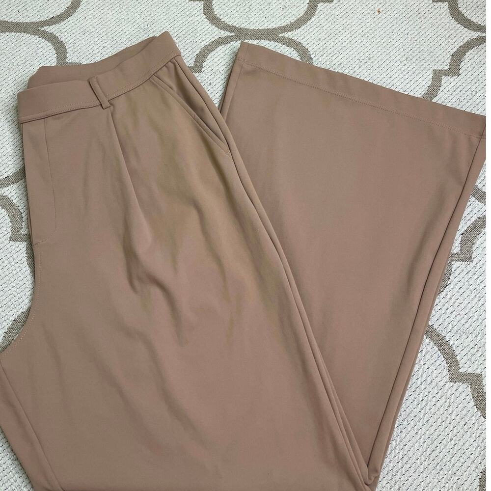Halara Flex DayStretch High Waisted Pull On Pocket wide Leg Work Pants, size XL - Picture 2 of 12